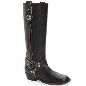 Balenciaga Distressed Knee High Riding Boot